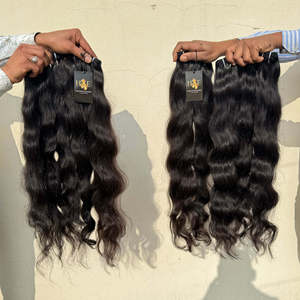 Cheveux humains du temple indien non transformés de qualité supérieure Fournisseurs de paquets de cheveux bruts vierges de cuticules de jeune fille indienne vierge pure vierge - Product Image 2