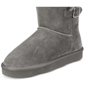 Stivaletti Invernali da Donna Style & Co Tiny 2, Tomaia in Pelle di Pecora Grigia e Soletta in PU, Stile Alla Moda con Aumento di Altezza, Taglia 6 M - Product Image 3