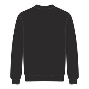 Jack y Jill of America Sudadera negra de cuello redondo Bordado de chenilla azul Ropa negra para organizaciones cívicas y profesionales - Product Image 3