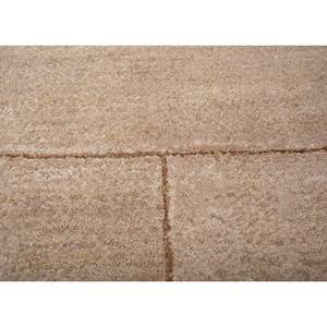 พรมขนสัตว์และไหมไผ่ถักมือสีเบจและสีน้ำตาล ลายแบบนามธรรม รูปทรงสี่เหลี่ยมผืนผ้า สำหรับบ้าน ห้องนอน ทำด้วยมือ รุ่น Esk-1558 - Product Image 3