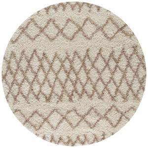 Alfombra Peluda Marroquí Color Beige Marfil, Modelo 930, 60x110 cm, Conjuntos Cómodos para Decoración del Hogar - Product Image 4
