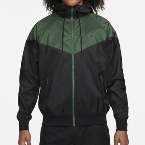 Chaqueta cortavientos de poliéster para correr con logotipo impreso personalizado y cremallera completa para hombre, precio al por mayor personalizado - Product Image 1