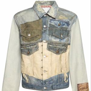 Chaqueta Vaquera de Invierno de Estilo Nuevo, Color Pulp Original, Tendencia Urbana, Casual, Corte Regular, Detalle de Botones, Diseño Estampado Simple, 100% - Product Image 2