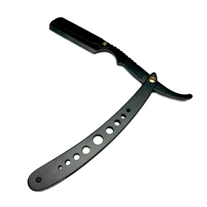 Nuevo diseño ergonómico de acero inoxidable, maquinilla de afeitar profesional plegable de borde recto, afeitadora Manual Shaivite con una sola hoja - Product Image 4