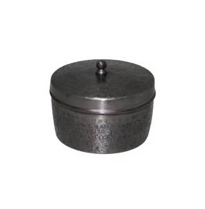 Best Quality Nickel Iron Round Shaped Metal Trinket <b>Box</b> <b>With</b> <b>Lid</b> Handmade Customized <b>Storage</b> Jar Wholesale Bulk - Product Image 3