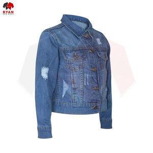 Women's Denim Jacket Premium Cotton Fabric Casual Wear Customized Design OEM & ODM Production - Product Image 4