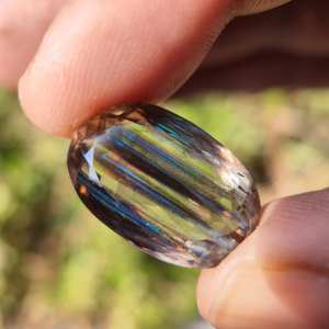 Scapolite en cristal à facettes arc-en-ciel Sunstone Scapolite irisé Effet Cat'sEye Shiller Scapolite Fabrication de bijoux Prêt à expédier - Product Image 4