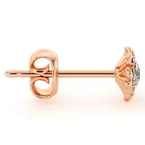 Top Quality 8MM Cluster VVS Moissanite Stud Earrings 925 Sterling Silver Diamond Earring for Parties and Gifts - Product Image 2