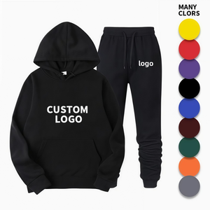 Fabricants de vêtements, survêtement unisexe personnalisé en coton 400 g/m², broderie avec logo, vente chaude - Product Image 5