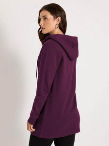 Vente en gros, logo personnalisé, sweat à capuche surdimensionné à fermeture éclair pour femmes rouges, anti-rides et respirant, sweats à capuche vierges pour femmes - Product Image 6