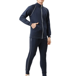 Custom Logo 100% High Quality Zipper Sweat suit Two Piece Set Joggers and Hoodie <b>Tracksuit</b> for Winter OEM - Product Image 2