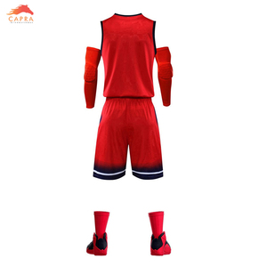 ชุดบาสเก็ตบอลแบบพลัสไซส์ ระบายอากาศได้ดี พิมพ์ลายแบบซับลิเมชั่นเต็มตัว ใส่ได้สองด้าน เหมาะสำหรับฤดูร้อน สามารถปรับแต่งได้ - Product Image 3