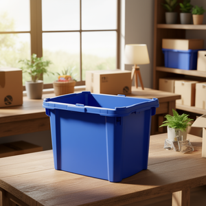 Plastic <b>Storage</b> Bins & Boxes 5-Pack Hal.B60xT111mm Durable <b>Stackable</b> <b>Containers</b> - Product Image 3