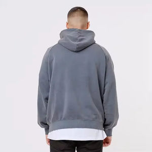 2025 personnalisé imprimé brodé hommes ensemble de sweat à capuche de gymnastique 100% coton polaire vêtements de sport hiver respirant plaine teint Techniques - Product Image 5