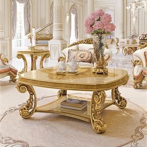 Bộ <span class=keywords><strong>sofa</strong></span> phòng khách <span class=keywords><strong>Baroque</strong></span> sang trọng, khung gỗ rắn chạm khắc bằng tay, bọc nhung màu be, nội thất phong cách Hoàng Gia Châu Âu - Product Image 5