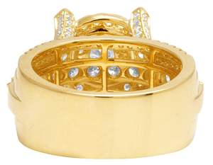 Moissanite Diamond Cluster S925 Sterling Silver Hip Hop Bling Bling Iced Out Ring Cadeau pour homme - Product Image 5