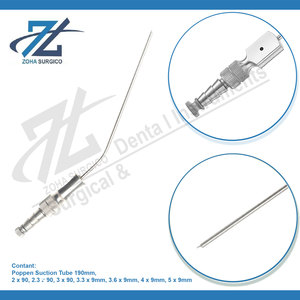 Tubo de succión Fergusson de 3 mm a 6,5mm, tubos de succión Fergusson de acero inoxidable de 190mm, instrumentos quirúrgicos de calidad superior - Product Image 3