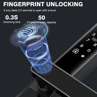 Cerradura Inteligente Digital Premium con Huella Dactilar, Biométrica, Compatible con Tuya y Códigos en Varios Idiomas