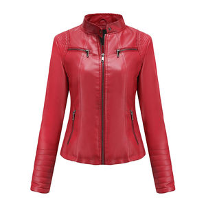 2025 clásico nuevo diseño mujer chaqueta de cuero genuino de alta calidad señoras mujeres chaqueta de cuero para la venta - Product Image 3