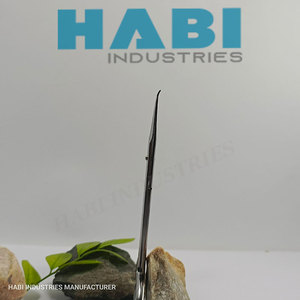 Tijeras de manicura y pedicura curvas de acero inoxidable de alta calidad con punta afilada, herramienta de belleza con logotipo personalizado, Etiqueta Privada - Product Image 2