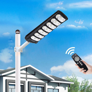 Control remoto integrado todo en uno, resistente al agua, a la oscuridad del anochecer, fotocélula, 100W-700W, luces de calle solares ABS para estacionamiento - Product Image 6
