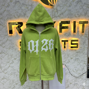 Sweat à capuche personnalisé avec fermeture éclair, coupe parfaite, meilleur matériau, impression puff, fabrication en usine, prix bas, sweat à capuche pour hommes - Product Image 1