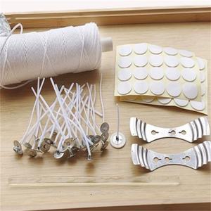 Mèches en coton tressées plates auto-coupantes pour bougies, pour une flamme stable dans les bougies piliers et les bougies en cire d'abeille - Product Image 2