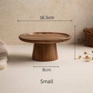 Juego de servir pasteles de madera con soporte para panaderías y eventos - Product Image 3