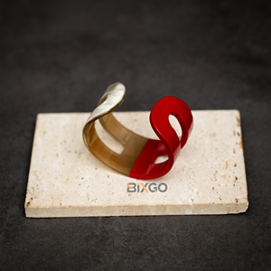 New Arrival <b>Fashionable</b> Custom Natural Buffalo Horn Cutout Design Handicraft <b>Cuff</b> <b>Bracelets</b> Accessory - Product Image 6