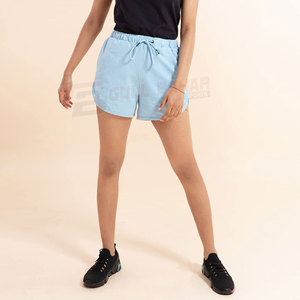Pantalones cortos de mujer hechos en Pakistán Nuevo estilo Pantalones cortos de mujer hechos a medida Pantalones cortos de mujer de color sólido para la venta - Product Image 5