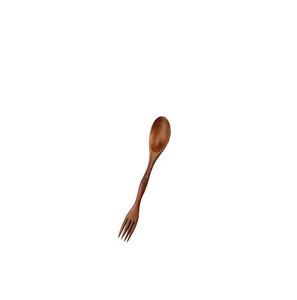 Ensemble cuillère et fourchette en bois d'aspect naturel pour ustensiles de cuisine Nouvelle cuillère et fourchette en bambou à un coût abordable - Product Image 3