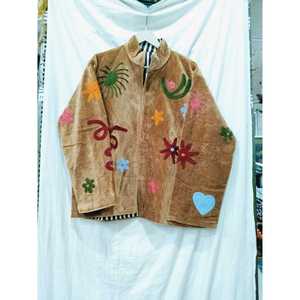 Chaqueta Reversible para Mujer Sujani, Primavera/Otoño, Terciopelo y Algodón, Estilo Bomber Acolchado, Talla XL, Estilo Universitario, Cuello Mao - Product Image 1