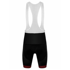 Pantalones cortos con pechera de ciclismo para hombre al por mayor, ajuste de compresión, tejido que absorbe la humedad, pinzas antideslizantes para piernas, diseño personalizado, marca ofrecida - Product Image 2