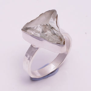 แหวนพลอยดิบไพฑูรย์925สำหรับผู้หญิงเครื่องประดับแฟชั่นสำหรับงานแต่งงานขายส่ง - Product Image 2