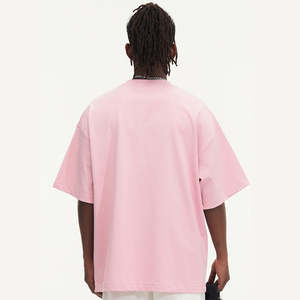 Camiseta de Algodón 100% para Hombre, Estilo Urbano, Corte Holgado, Tejido de Punto Sólido de 220 g/m², con Logotipo Personalizado e Impresión Digital - Product Image 2