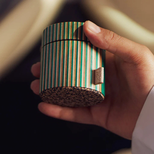 Brûleur à Bakhoor en bois de santal rayé de luxe, fait main, écologique, durable, pour encens arabe - Product Image 3