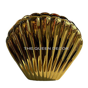 Haute qualité doré fer fleur Vase à la main décor de table finition ultime pour conception côtière décor à la maison salon bureau - Product Image 4