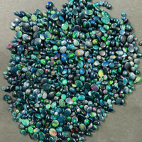 AAA + Qualité Éthiopien Noir Opale Cabochon Naturel Noir Éthiopien Opale Pierre pour les Mariages Premium Ovale Gemstone Mix Formes,