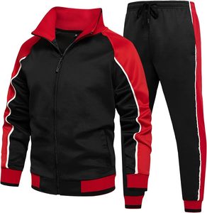 Mens Drawstring Hoodie Tracksuit Set Streetwear Solid Luxury Logo Printed <b>Jacket</b>+Sweatpants 2Pcs Outdoor Athletic Sets - Product Image 3