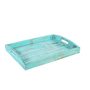 ถาดเสิร์ฟไม้มะม่วงธรรมชาติพร้อมด้ามจับถาดไม้ดีไซน์ตามสั่งถาดเสิร์ฟและตกแต่ง - Product Image 1