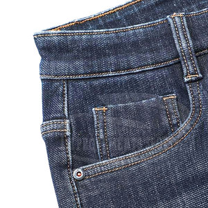 Meilleures ventes Jeans molletonnés décontractés pour homme, couleur unie, style droit avec lavage moyen, pour l'extérieur en hiver - Product Image 6