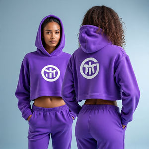 Sweat à capuche OEM pour femmes Logo personnalisé/Pull de haute qualité Sweat à capuche pour femmes/Coton polaire respirant - Product Image 1