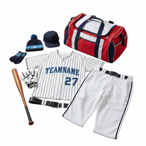 Ensemble d'uniformes de baseball respirants personnalisés, qualité supérieure, maillot et pantalon, tenue de sport, 100% polyester, séchage rapide, baseball/softball - Product Image 2