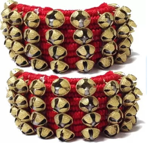 Ghungru en laiton vibrant attaché avec du fil de coton, corde pour Kathak fabriqué à la main cloche de cheville de qualité supérieure disponible au prix de gros - Product Image 4