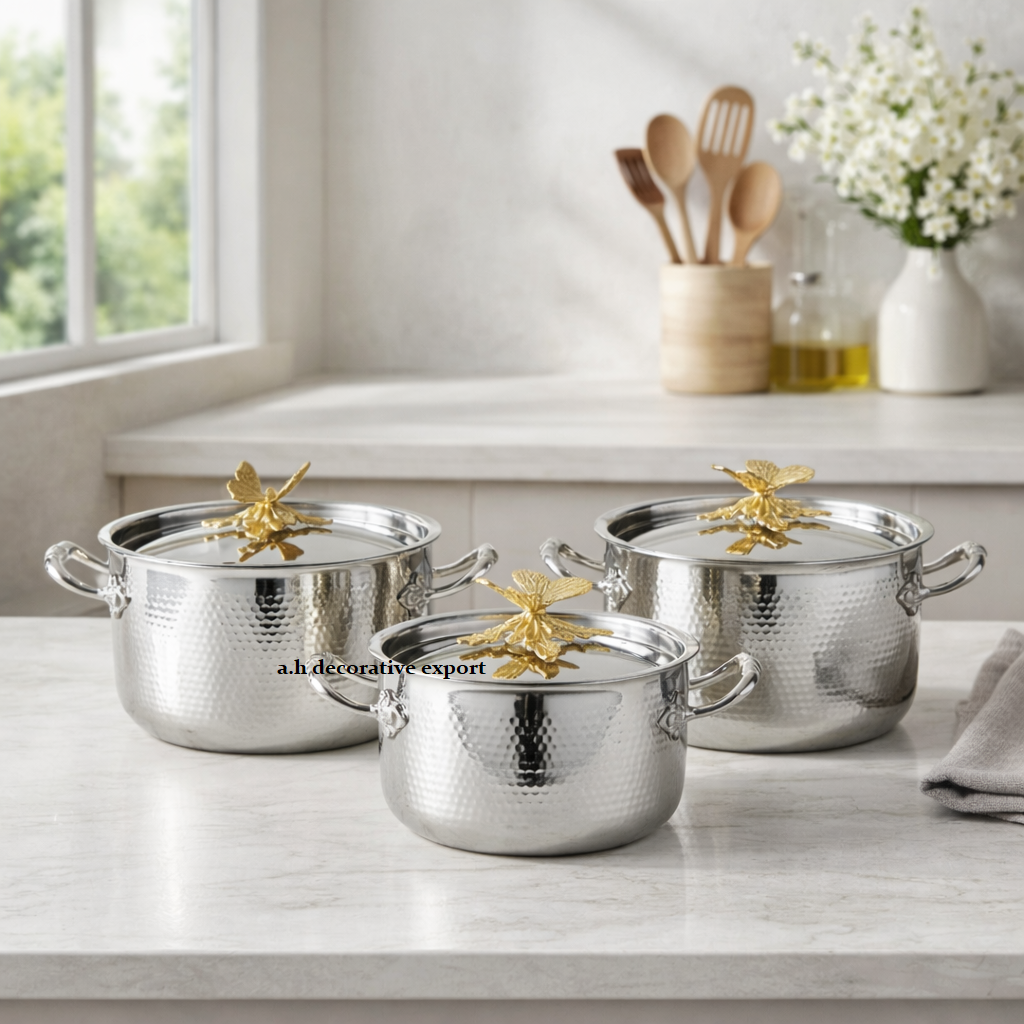 STAINLESS STEEL WITH GOLD TOP