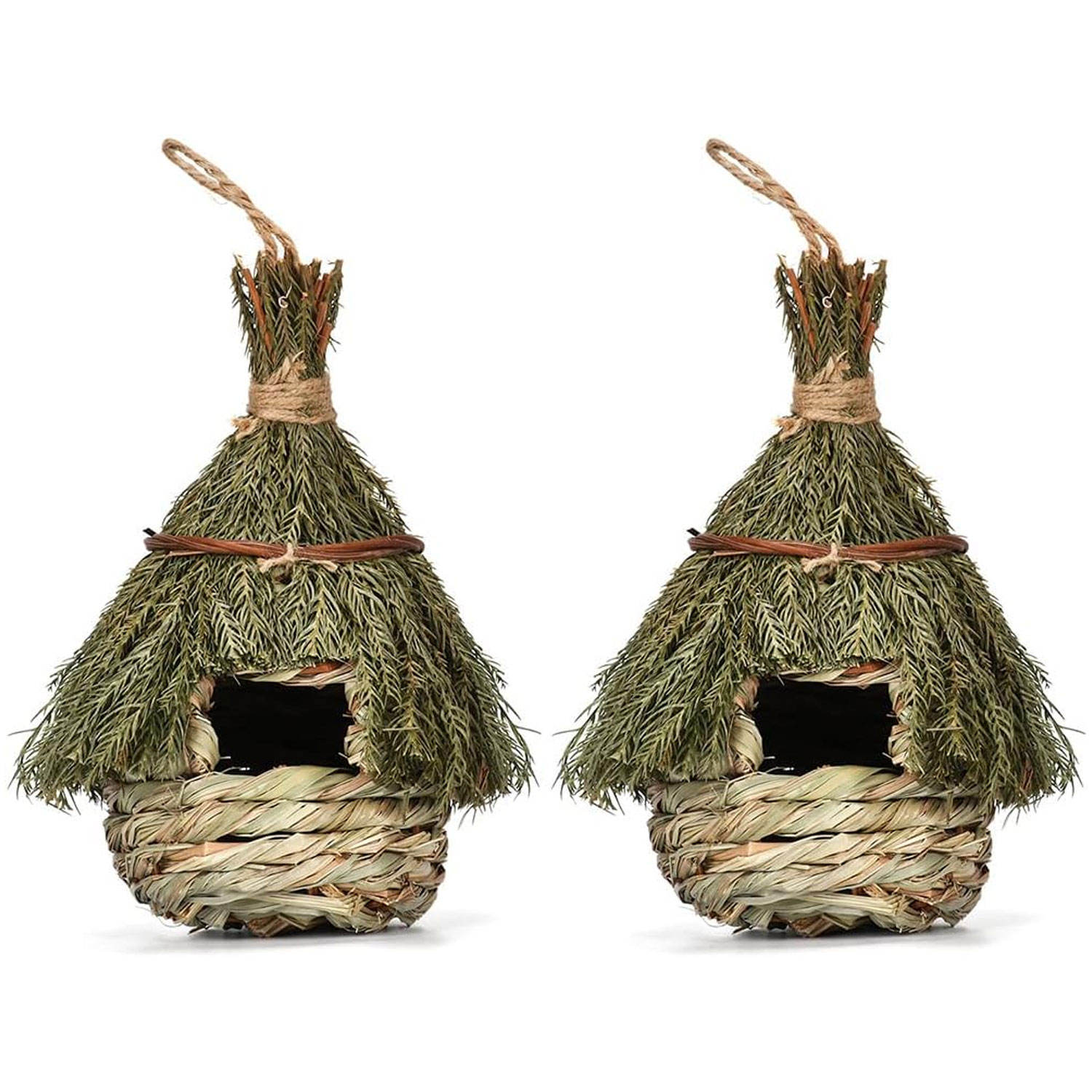 Maison d'oiseau tissée