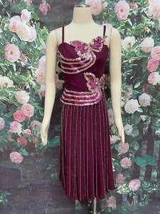 Elegante vestido de noche de seda para mujer, vestido de fiesta de gasa con tela de lentejuelas para reuniones y ocasiones especiales - Product Image 5