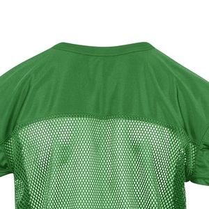 Maillot de football en maille verte personnalisé, respirant, pour l'entraînement et la pratique, pour hommes - Product Image 2