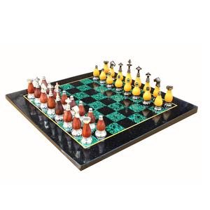 Juego de Ajedrez de Vinilo Enrollable con Dos Reinas Adicionales y Bolsa de Transporte, (17 x 17 Pulgadas) Verde, para Jugadores de Ajedrez Profesionales - Product Image 2