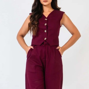 Gilets en coton de haute qualité pour femmes, à motif écossais, sans manches, pour la randonnée et la pêche, design personnalisé, nouveau prix de gros - Product Image 5